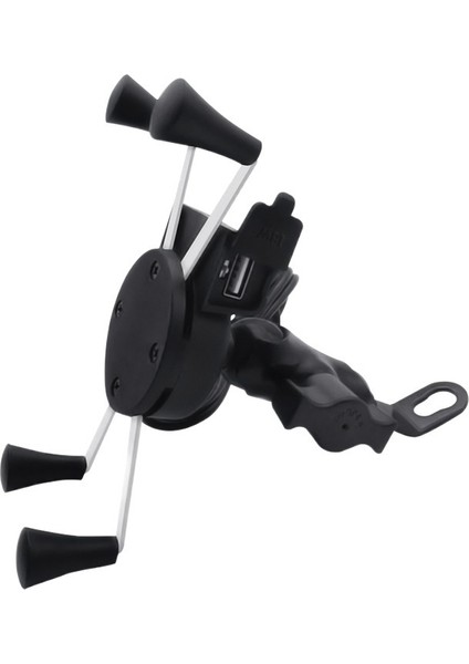 Açık Araba Altıgen x Tipi USB Motosiklet Cep Telefonu Şarj Navigasyon Sabit Braketi (Yurt Dışından) fiyatları