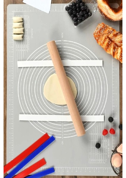 Hamur Açma Silikon Yoğurma Matı Gri Hamur Matı Pasta Fırın Altlığı Çok Amaçlı fiyatları