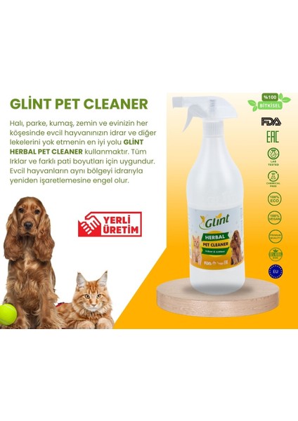 Pet Cleaner 1 Litre %100 Bitkisel Köpek Kedi Pati Temizleyici