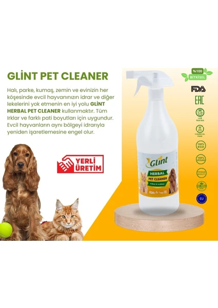 Pet Cleaner  1 Litre %100 Bitkisel Köpek Kedi Pati Temizleyici