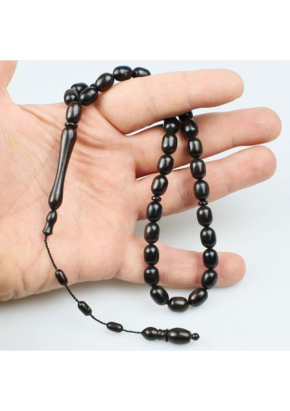 Sistemli Abanoz Tesbih (8 x 12 Mm) TP001659