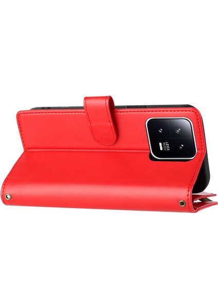 Xiaomi 13 Pro ile Uyumlu Rfıd Engelleme Kredi Kartı Tutacağı Deri Fermuarlı Cüzdan Bilek Kayışı Kickstand Koruyucu Telefon Kılıfı (Yurt Dışından) indirimleri