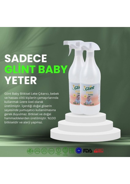 Baby 2 x 1 Lt.  Bitkisel Leke Çıkarıcı Alerjik Yapmaz Sprey