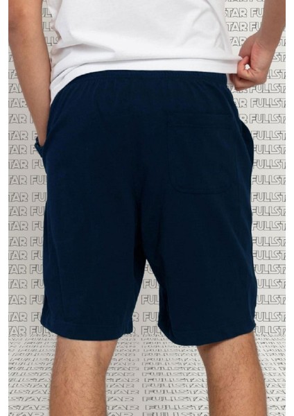 Shorts Club Swoosh Jersey Unisex Yazlık Ince %100 Pamuklu Şort Lacivert