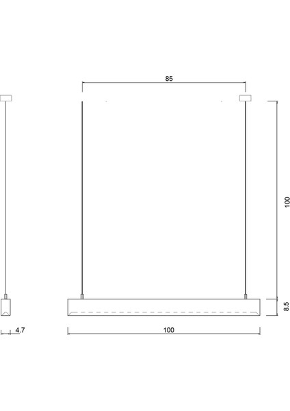 Box Modern Ahşap Aydınlatma - Minimal LED Sarkıt Avize (El Yapımı)
