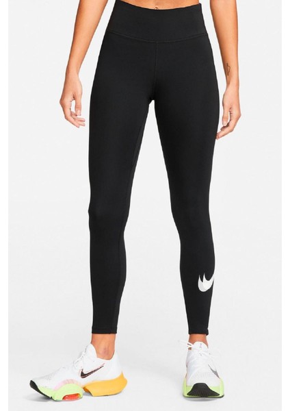 One Performance Dance Leggings Dri-Fit Toparlayıcı Iç Cepli Siyah Tayt