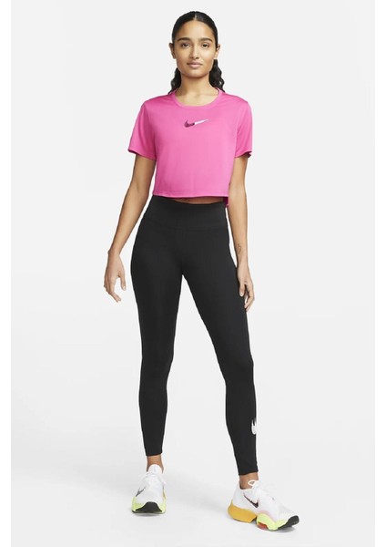 One Performance Dance Leggings Dri-Fit Toparlayıcı Iç Cepli Siyah Tayt
