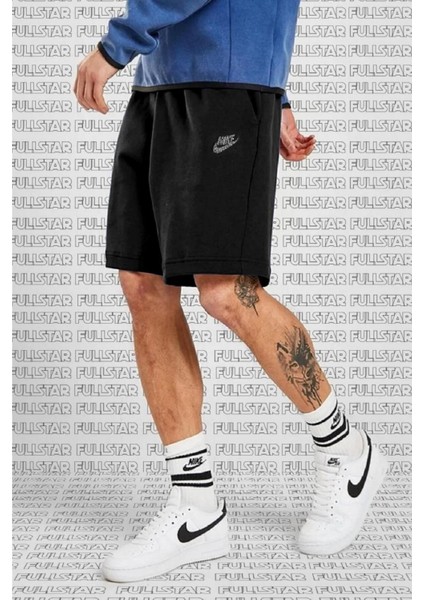 Sportswear Tech Fleece Mens Shorts Siyah Erkek Şort