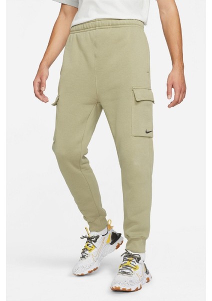 Sportswear Fleece Cargo Pant Şardonlu Yeşil Eşofman Altı