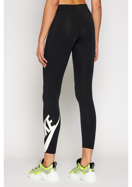 Sportswear Swoosh Tight 7/8 Pamuk Polyester Siyah Kadın Tayt fiyatları
