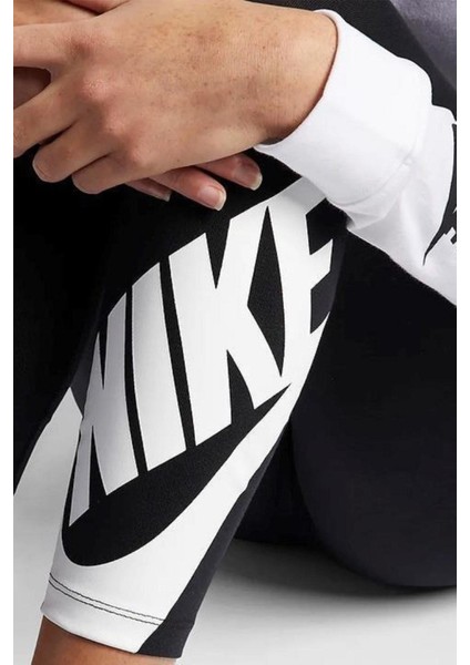 Sportswear Swoosh Tight 7/8 Pamuk Polyester Siyah Kadın Tayt indirimleri