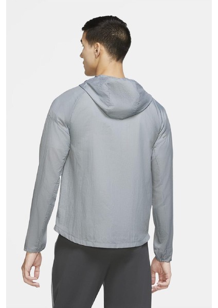 Essential Running Jacket Toplanabilir Gri Erkek Ceket