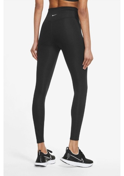 One Dri Fit Big Double Swoosh Leggings Toparlayıcı 2 Iç Cepli Siyah Tayt fiyatları