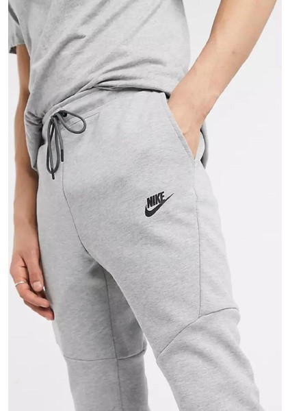 Tech Fleece Joggers In Grey Erkek Eşofman Altı Dar Kesim Gri