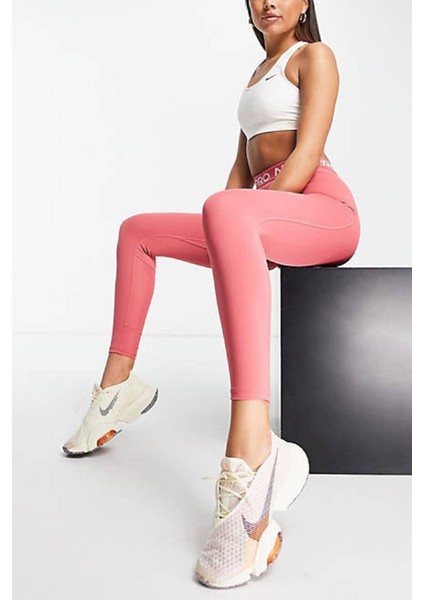 Pro 365 Mid-Rise 7/8 Training Legging Tight Fit Toparlayıcı Pembe Tayt modelleri