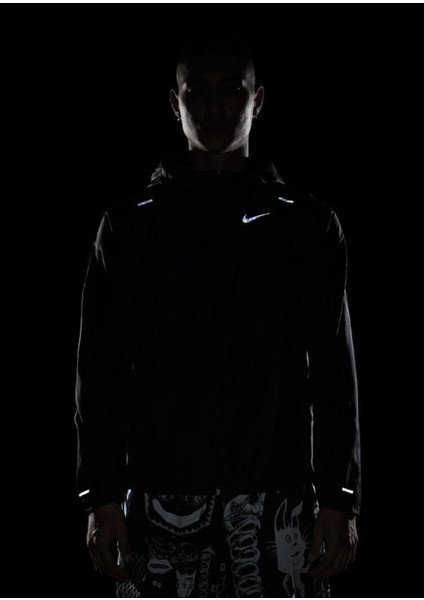 Windrunner Running Full Zip Jacket Reflective Kapüşonlu Erkek Ceket modelleri