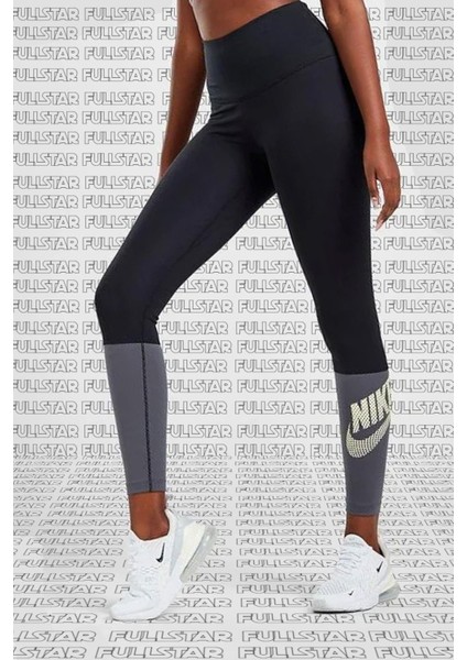 One Training High Rise Leggings Yüksek Belli Toparlayıcı 2cepli Siyah Tayt