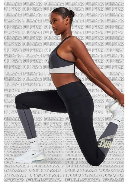 One Training High Rise Leggings Yüksek Belli Toparlayıcı 2cepli Siyah Tayt