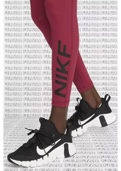 Pro Mid Rise Graphic Leggings Toparlayıcı Bordo Tayt modelleri