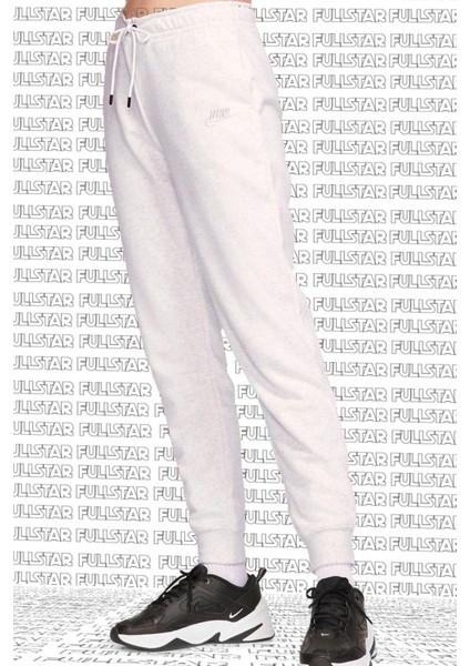Sportswear Essential Fleece Sweatpant Pamuklu Şardonlu Eşofman Altı Beyaz Melanj