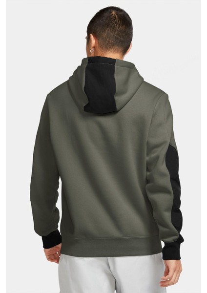Dri-Fıt Swoosh Hoodie Büyük Swoosh Logolu Kapüşonlu Siyah Sweatshirt