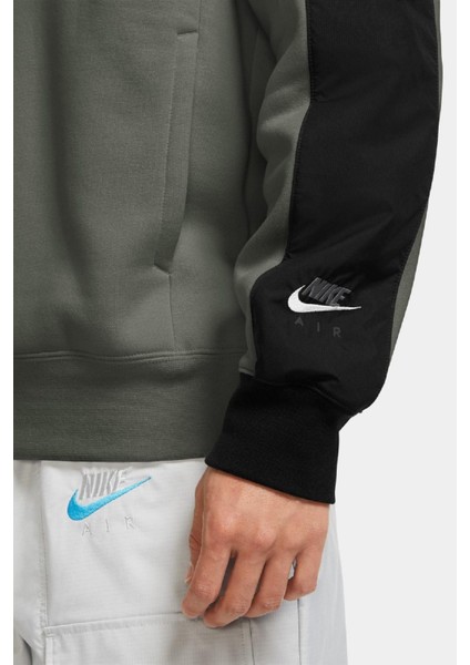 Dri-Fıt Swoosh Hoodie Büyük Swoosh Logolu Kapüşonlu Siyah Sweatshirt