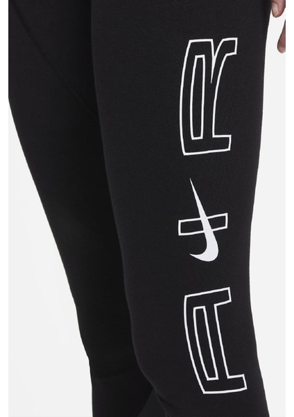 Air High Rise Tight Fit Yüksek Belli Pamuk Polyester Tayt