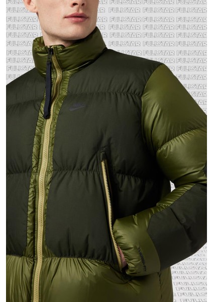 Sportswear Therma Fit Puffer Down Fill Jacket Kaz Tüyü Haki Mont