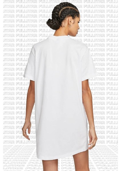 Sportswear Organic Cotton Short Sleve Dress Nakış Swooslu Beyaz Elbise fiyatları