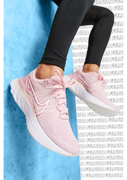 React Infinity Run Flyknit 3 Running Shoes Pink Yürüyüş Koşu Ayakkabısı Pembe