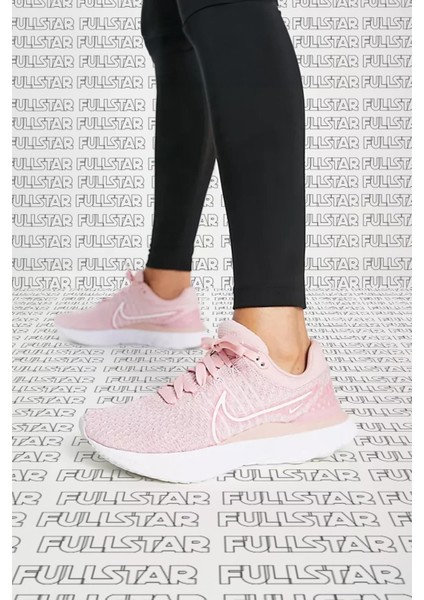 React Infinity Run Flyknit 3 Running Shoes Pink Yürüyüş Koşu Ayakkabısı Pembe
