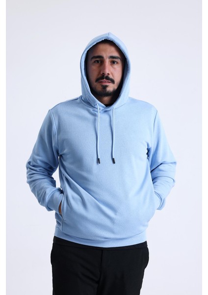 Mavi Yandan Cepli Kapüşonlu Sweatshirt fırsatları