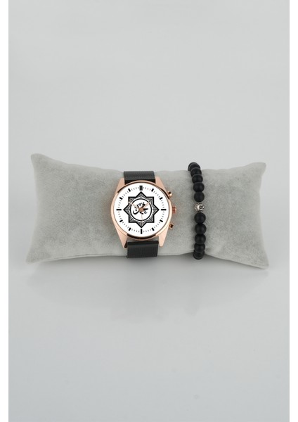 Hz. Muhammed S.a.v Arapça Yazılı Kadın Kol Saati Bileklik Hediye