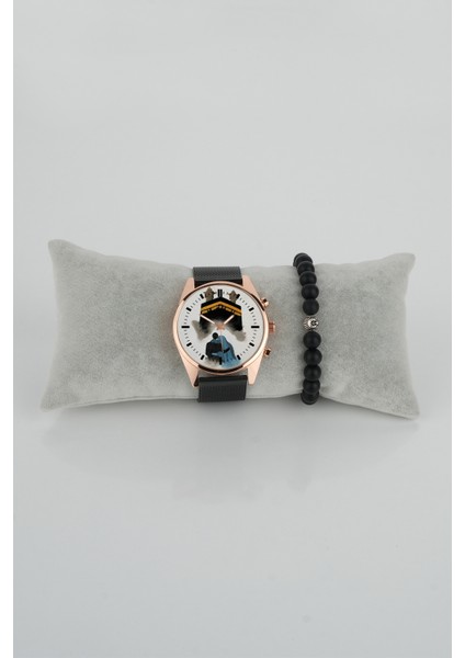 Sevgili Tasarım Kabe ve Müslim Çift Tasarım Kadın Kol Saati Bileklik Hediye