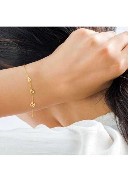 Kişiye Özel Harf,sembol,figür Detaylı 925 Ayar Gümüş Sevgiliye,anneye,eşe,arkadaşa Bileklik modelleri