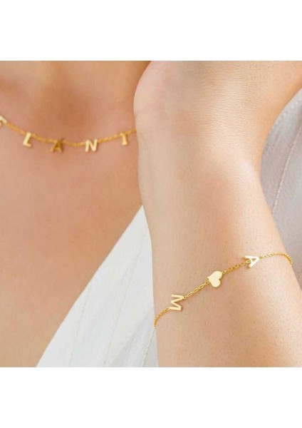 Kişiye Özel Harf,sembol,figür Detaylı 925 Ayar Gümüş Sevgiliye,anneye,eşe,arkadaşa Bileklik indirimleri