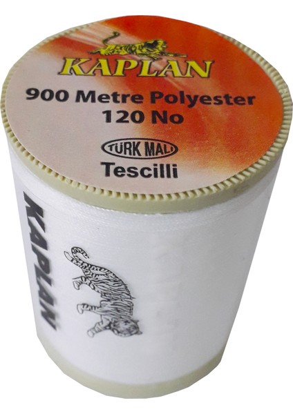 Polyester Dikiş Ipliği Beyaz 900MT No: 120
