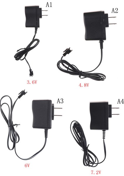 Dc 3.6V-7.2V Rc Pil Paketi Duvar Şarj Adaptörü Uzaktan Kumanda Araba Karşılaşması Için (Yurt Dışından)