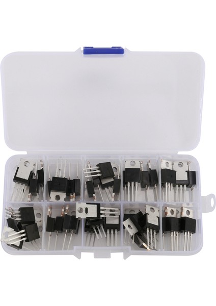 50 Adet 10 Tip Irf Serisi Mosfet Transistörler Çeşitler Kiti, IRFZ44/510/520/530/540/640/740/840/3205/9540 Dahil (Yurt Dışından) fiyatları
