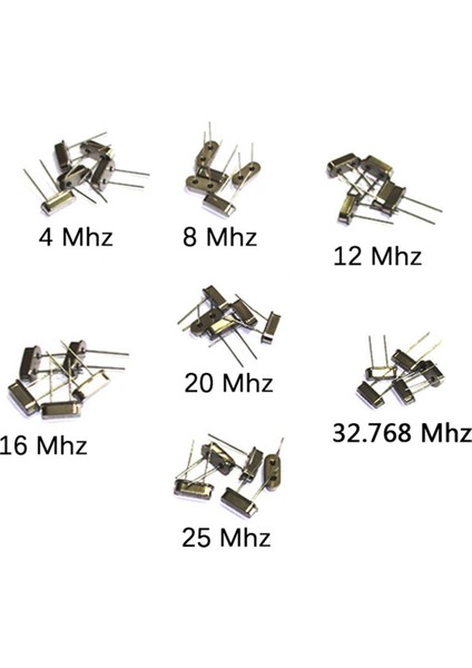 35 Adet Kristal Osilatör Elektronik Kiti, HC-49S 7 Tür Dıp Kuvars Osilatör 32.768KHZ 4mhz 8mhz 12MHZ 16MHZ 20MHZ 25MHZ (Yurt Dışından)