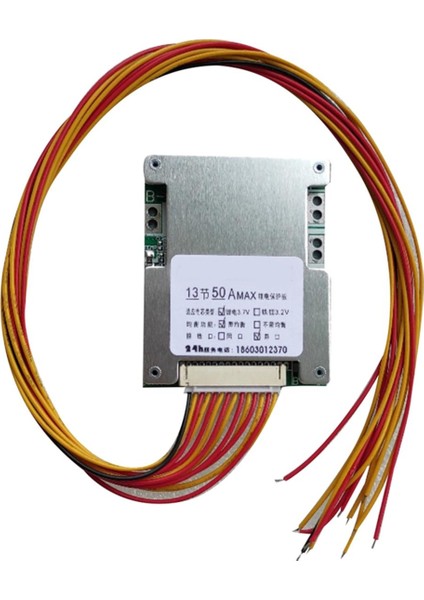 13S 48V 50A 18650 Li-Ion Lityum Paketi Bms Koruma Levhası Dayanıklı Tüketici Elektroniği (Yurt Dışından)
