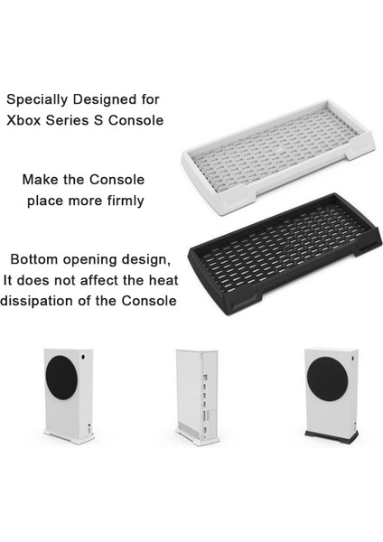 Xbox S Serisi Için Dahili Soğutma Delikli Oyun Konsolu Tutuculu Dikey Stand (Yurt Dışından)