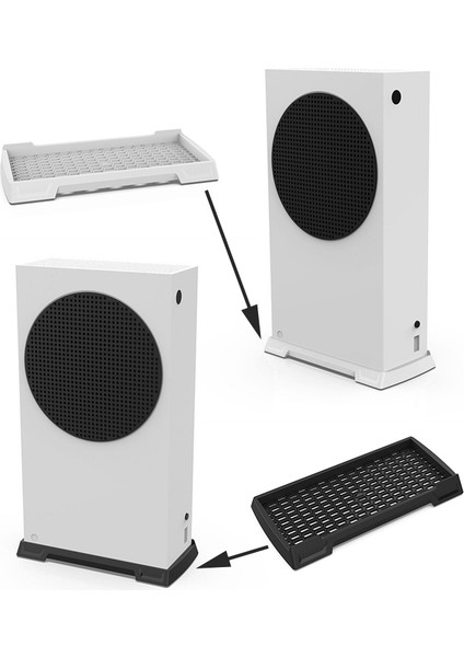 Xbox S Serisi Için Dahili Soğutma Delikli Oyun Konsolu Tutuculu Dikey Stand (Yurt Dışından)