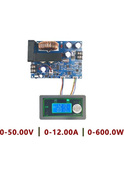 Cnc Ayarlanabilir LCD Dijital Adım Aşağı Buck Dönüştürücü Besleme Modülü Voltaj Regülatörü Dc 6 -55V - Dc 0 -50V 20A/12A WZ5020L (Yurt Dışından)