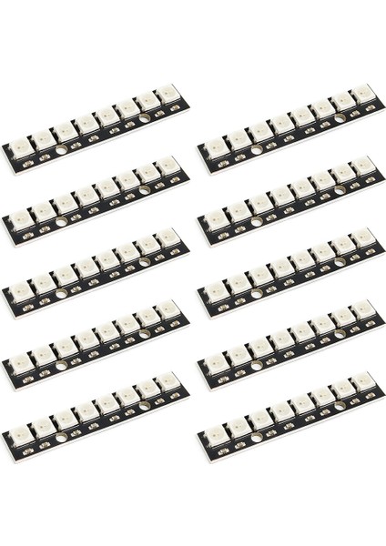 10PCS 8 Bit WS2812 5050 Rgb LED Tam Renk Odaklı Geliştirme Kartı (Yurt Dışından)