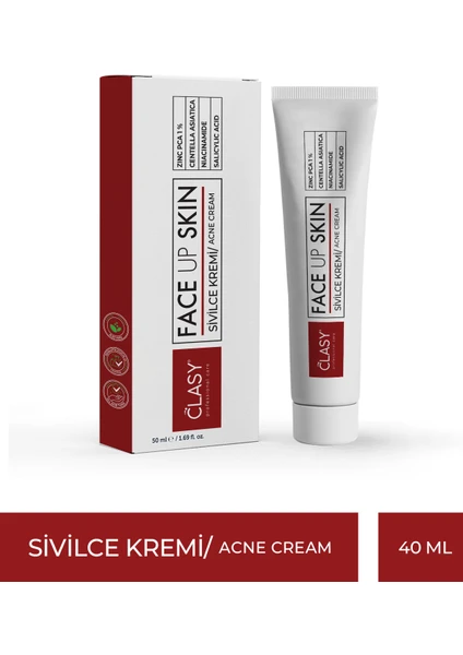 Clasy Care Face Up Skin Sivilce Kremi 40 ml Faceupskin Acne Cream 40ML