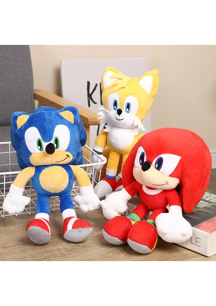 Sonic The Hedgehog Süper Sonic Fare Peluş Bebek Süper Kuyrukları Süper Sony Oyun Oyuncak (Yurt Dışından)