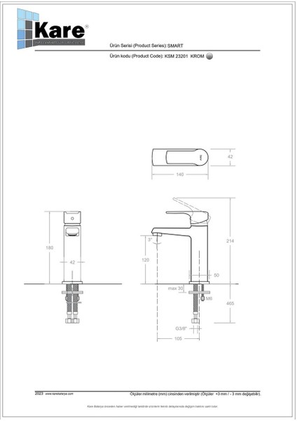 Smart Mix Lavabo Bataryası