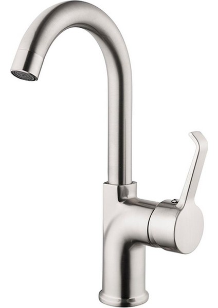 Inox Mix Kısa Borulu Lavabo Bataryası