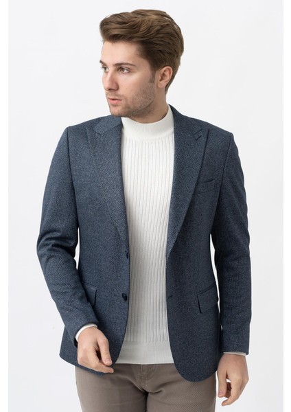 Pereira C3034 Slim Fit 6 Drop Ceket Desenli
